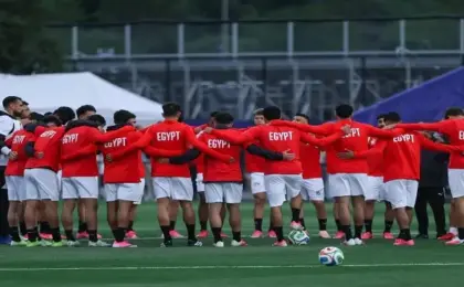 منتخب مصر يختتم تدريباته بسياتل استعدادا لمواجهة إيران غدا