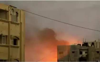 شهداء وجرحى فى قصف للاحتلال الإسرائيلى على مدينة غزة