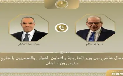وزير الخارجية يبحث مع رئيس الوزراء اللبنانى تطورات الأوضاع فى لبنان