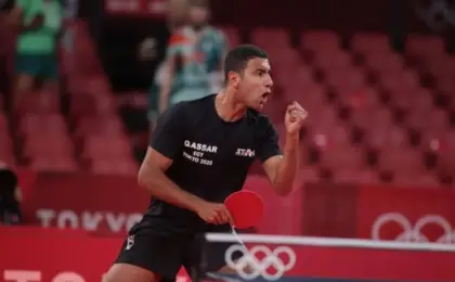 عمر عصر ودينا مشرف يتأهلان إلى الدور الثانى ببطولة أمريكا سماش لتنس الطاولة بمنافسات الفردى