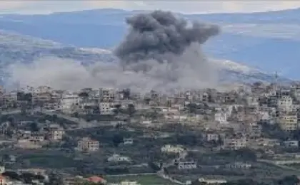 غارة إسرائيلية جنوبى لبنان وتفجيرات وإحراق منازل بالخيام