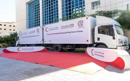 الهلال الأحمر المصرى يشارك فى مبادرة “دعم المرأة المصرية لشقيقتها الفلسطينية”