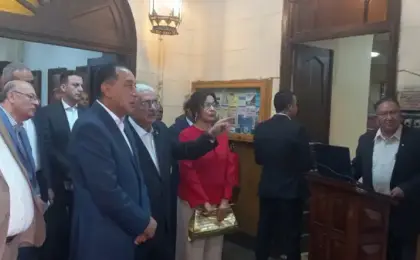 رئيس الوزراء يتفقد المقر التاريخى للجمعية الجغرافية المصرية
