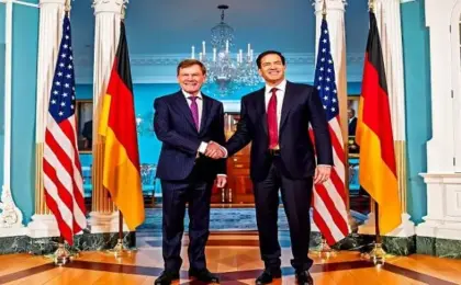 وزير الخارجية الألمانى يبحث مع نظيره الأمريكى فى واشنطن الوضع فى الشرق الأوسط