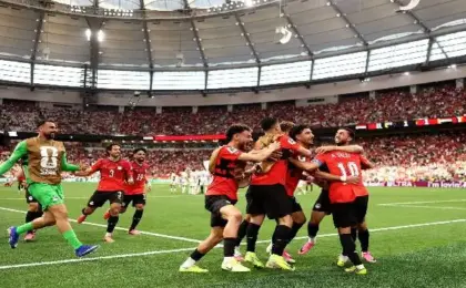 فيفا يحتفل بالفوز الأول للمنتخب المصرى فى كأس العالم