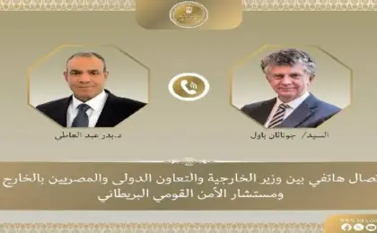 وزير الخارجية يبحث مع مستشار الأمن القومى البريطانى العلاقات الثنائية والتطورات الإقليمية