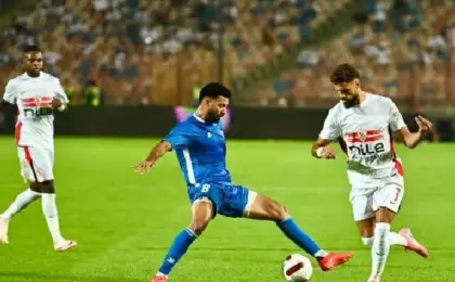 حسام أشرف يسجل هدف التقدم للزمالك على السويس بتروجت فى الدقيقة 40