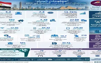 “معلومات الوزراء” يستعرض تطور الخدمات الرقمية فى مصر