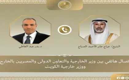 بدرعبد العاطى ونظيره الكويتى يشددان على ضرورة تظافر الجهود لخفض التصعيد بين أمريكا و إيران