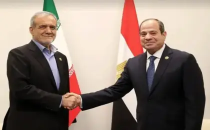 الرئيس السيسى يلتقى الرئيس الإيرانى على هامش أعمال قمة “بريكس”