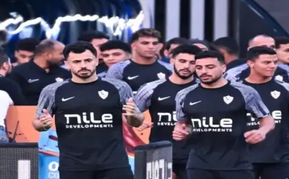الزمالك بالزى الأسود أمام بورت الجيبوتى فى دورى أبطال أفريقيا
