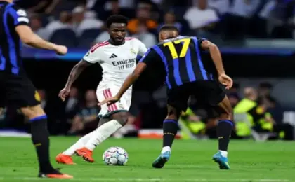 ريال مدريد يستهل رحلة دوري أبطال أوروبا بانتصار مثير على إنتر ميلان 2 / 1