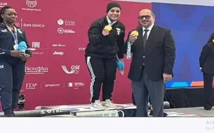سارة سمير تحصد ذهبيتين فى رفع الأثقال بدورة ألعاب البحر المتوسط فى تارانتو