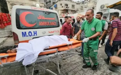 استشهاد فلسطينية وإصابة آخرين فى قصف إسرائيلى على منزل يؤوى نازحين شمال مدينة غزة
