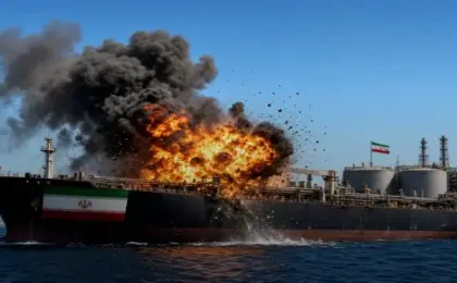 4 صواريخ تستهدف ناقلة نفط إيرانية قرب جزيرة خرج