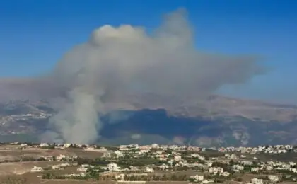 جيش الاحتلال الاسرائيلى ينفذ تفجيرا في بلدة برعشيت جنوب لبنان
