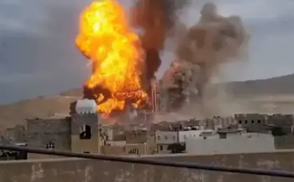 القوات اليمنية تقصف منصات صواريخ في مطار تعز