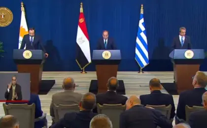 بدء فعاليات القمة المصرية القبرصية اليونانية