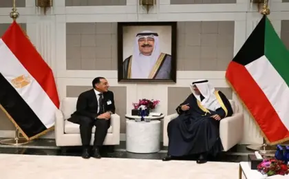 ولى عهد الكويت يبحث مع رئيس الوزراء أوجه التعاون والتنسيق بين البلدين فى نيويورك