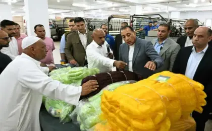 رئيس الوزراء يتفقد الشركة المصرية لتصنيع الشباك وأدوات الصيد ويطلع على خطة توسعاتها المستقبلية