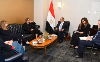 وزير الخارجية يلتقى رئيسة اللجنة الدولية للصليب الأحمر على هامش الشق رفيع المستوى للجمعية العامة للأمم المتحدة