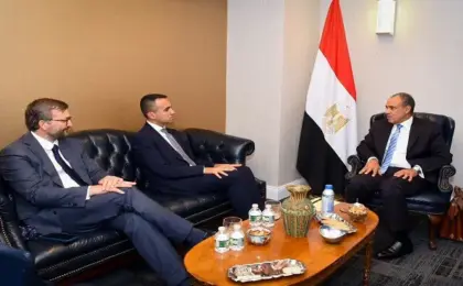 وزير الخارجية يلتقى بالمبعوث الأوروبى الخاص لمنطقة الخليج
