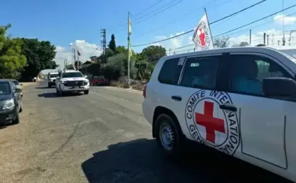 الصليب الأحمر يعلن نقل أربعة أشخاص إلى لبنان أفرجت عنهم إسرائيل