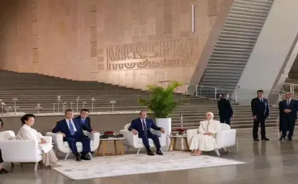 السيدة انتصار السيسى: المتحف المصرى الكبير يجسد عظمة حضارة أبهرت العالم