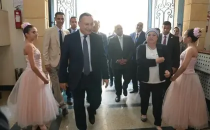 عبد العزيز قنصوة يتفقد معاهد أكاديمية الفنون لمتابعة سير العمل بها والوقوف على مستوى الاستعدادات التعليمية والفنية