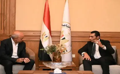 وزير الشباب يبحث مع رئيس شركة لاند مارك للتطوير العقارى “LMD “سبل دعم الأبطال الرياضيين
