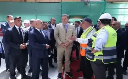 وزيرا النقل المصري والفرنسى يتفقدان مجمع “ألستوم” الصناعى بمدينة برج العرب الجديدة ويبحثان مستجدات تنفيذ الخط السادس للمترو