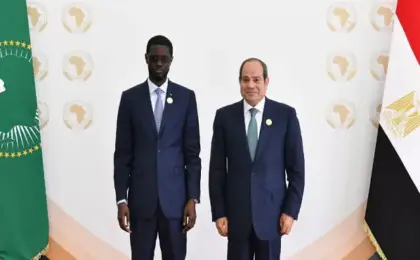 الرئيس السيسى يستقبل رئيس جمهورية السنغال على هامش أعمال الاجتماع التنسيقى