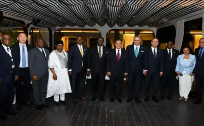 وزير الخارجية يقيم مأدبة عشاء على شرف الوزراء وكبار المسئولين المشاركين فى منتدى العلمين – إفريقيا