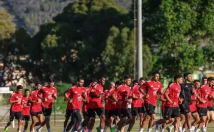 الأهلى يواصل الاستعداد لمباراة بترول أسيوط فى كأس عاصمة مصر