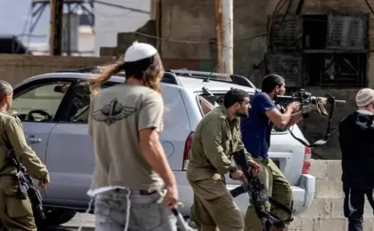 إصابة فلسطينيين فى هجمات للمستوطنين بنابلس
